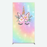 Aperturee Aperturee Unicorn Rainbow Girls Birthday Rectangle Backdrop